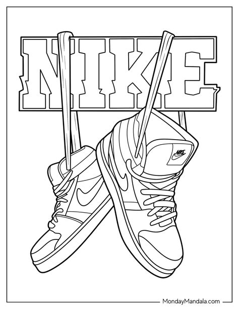 nike air ausmalbilder|Nike Coloring Pages (Free PDF Printables) .